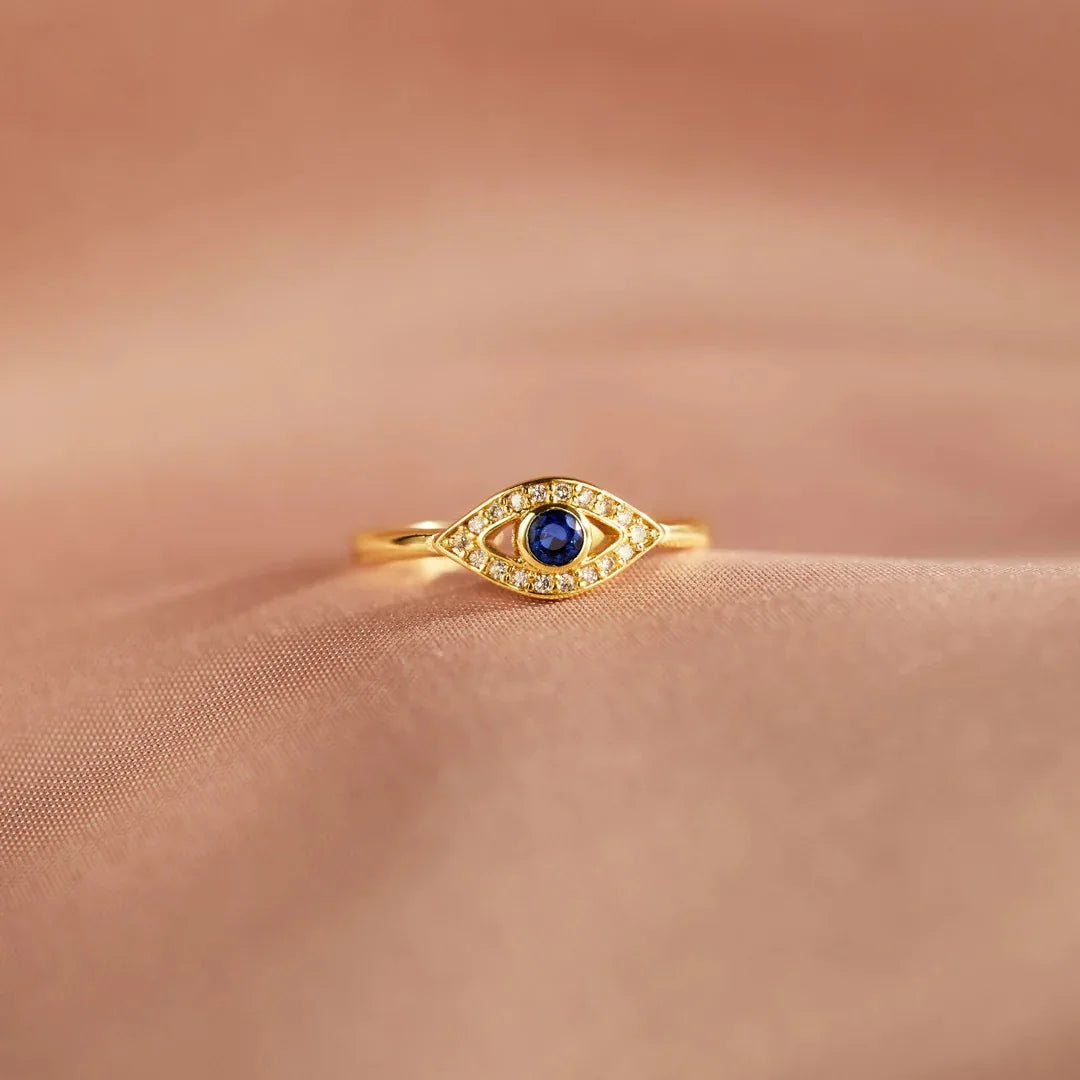 Evil Eye 925 Sterling Silver Ring