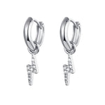 Waterproof Zircon Hoop Earrings