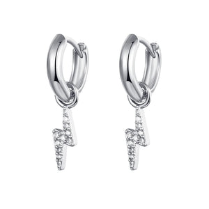 Waterproof Zircon Hoop Earrings