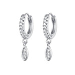 Waterproof Zircon Hoop Earrings