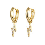 Waterproof Zircon Hoop Earrings