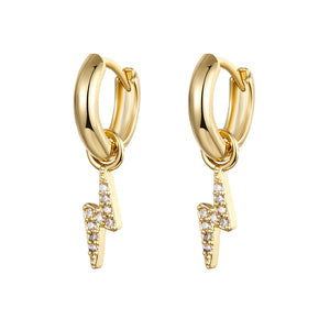 Waterproof Zircon Hoop Earrings