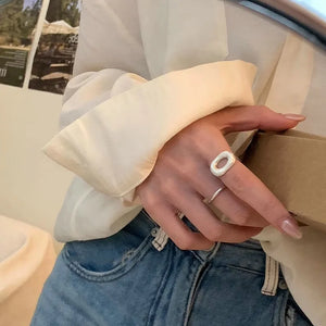 Silver Halo Ring