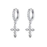 Waterproof Zircon Hoop Earrings