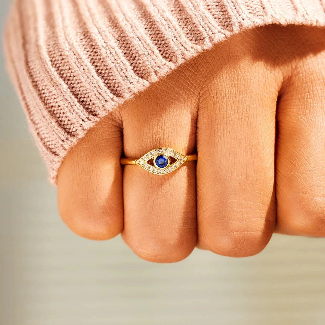 Evil Eye 925 Sterling Silver Ring